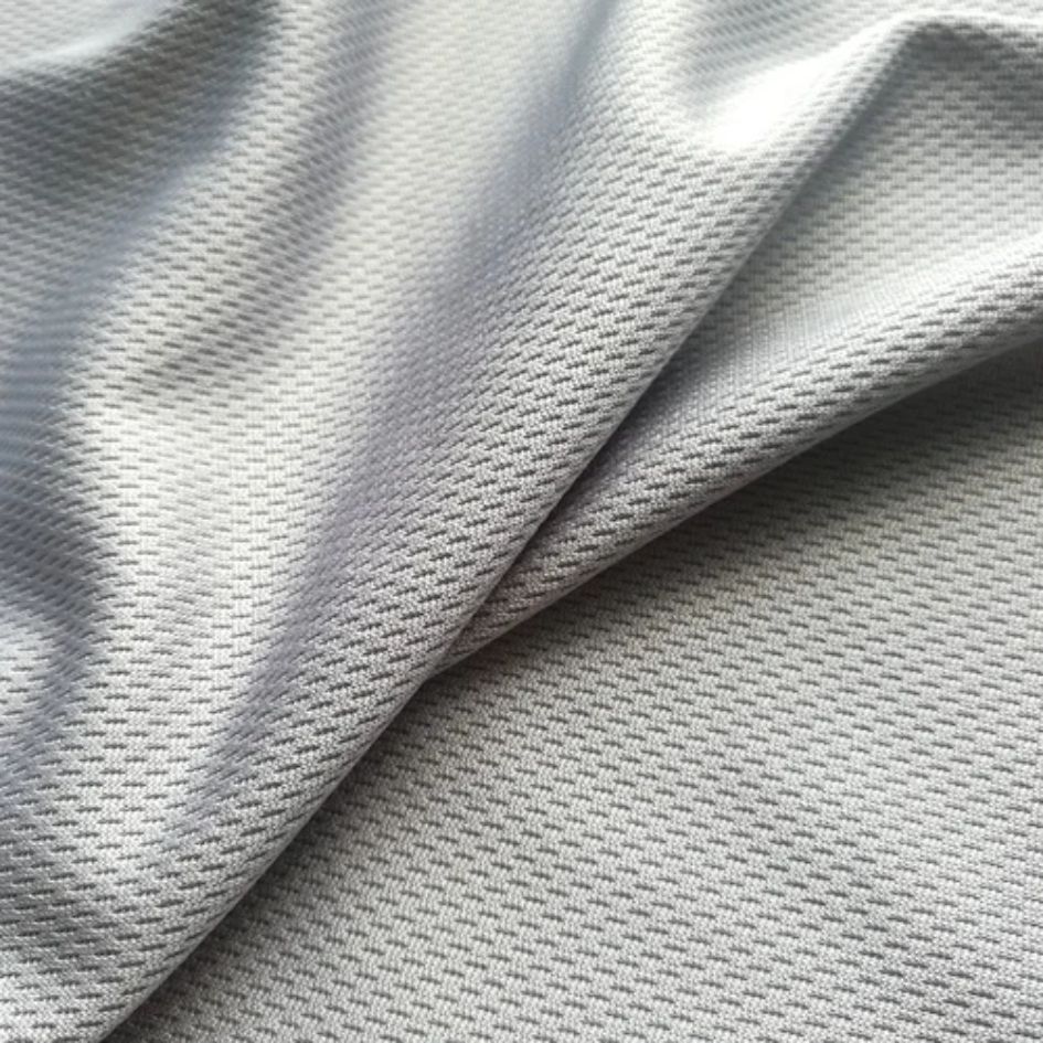 Premium Honeycomb Polo Fabric Weave Closeup